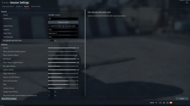 Sound settings with both music sliders at 0